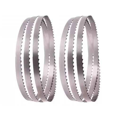 Bandsägeblätter 2 Stück 10 Zoll 4 TPI for Holzbearbeitungsbandsägen for Schneiden von Holz, Kunststoff, Keramik und weichem Metall(1712mm) von ASZHQUXIUAS