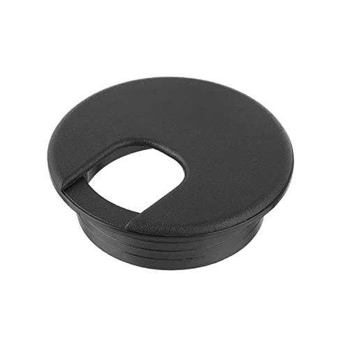 Kabeldurchführung für Schreibtisch, Kabeldurchführung 35/50mm Computer Tülle Schreibtisch Tisch Kabel Verschluss Linie Box Kabel Klemme Schnalle Linie Ordentlich Lagerung Halter Hardware(Black,50mm) von ASZHQUXIUAS