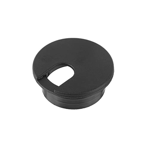 Kabeldurchführung für Schreibtisch, Kabeldurchführung 35/50mm Computer Tülle Schreibtisch Tisch Kabel Verschluss Linie Box Kabel Klemme Schnalle Linie Ordentlich Lagerung Halter Hardware(Black,35mm) von ASZHQUXIUAS