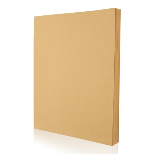 ASelected 100 Stück A4 Kraftpapier, Kraftpapier Natur, 160 g Braune Kraftkarten für Einladungen, Speisekarten, Bastelarbeiten, DIY-Karten (21 x 29,7 cm) von ASelected