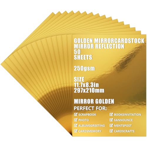 Goldenes Spiegelkartonpapier, Premium-Qualität von ASelected