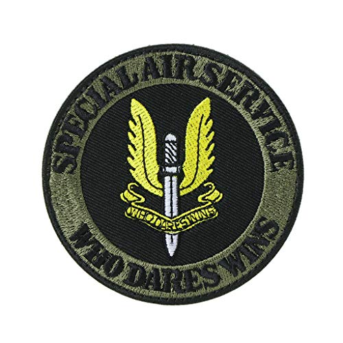 ATATMOUNT Britische Armee SAS Special Air Service Spezialeinheiten 3D Hook Loop Patch OPS Abzeichen von ATATMOUNT