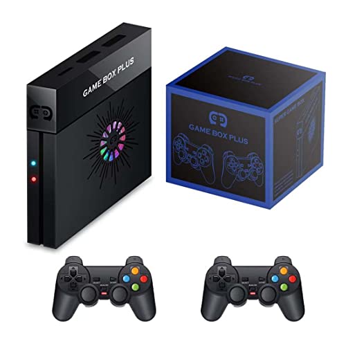 ATHUAH ATHUAH X6 HD-Mini-Arcade-Videospielkonsole, integrierte 15000 Spiele, 64 GB, TV-Spielebox plus Retro-Konsole mit 2,4 G Wireless-Steuerung, Gamepads, Plug-and-Play-Retro-Spielekonsole von ATHUAH