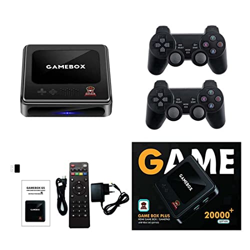 ATHUAH Kabellose Plug-and-Play-Videospielkonsole, 2,4 G Dual-Wireless-Controller, integrierte 15.000 Spiele, 32 GB G10 HD-Ausgang, Retro-Heim-Videospielkonsole, Geschenke für Erwachsene und Kinder von ATHUAH