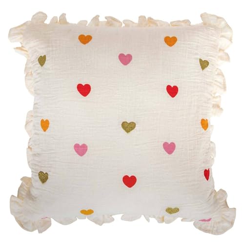 Atmosphera - Kinderkissen Liebe aina beige 40x40cm von ATMOSPHERA CREATEUR D'INTERIEUR