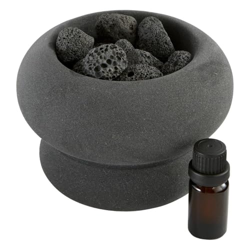 Atmosphera - Set steine und duftöl "malakit" 10ml - BLACK von ATMOSPHERA CREATEUR D'INTERIEUR