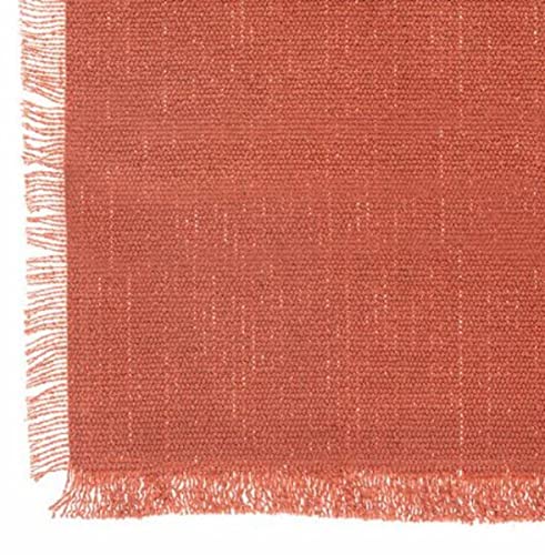 Atmosphera - Tischdecke Maha Baumwolle - Terracotta-rosa - 250x150 cm - Terrakotta rosa von ATMOSPHERA CREATEUR D'INTERIEUR