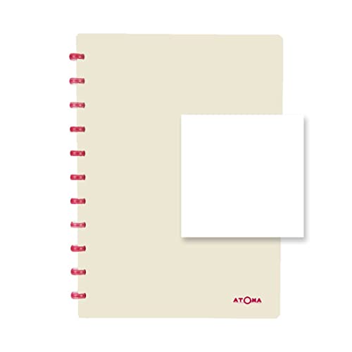 ATOMA Notizbuchsystem - Smooth - A4 - beige - Blanco von ATOMA