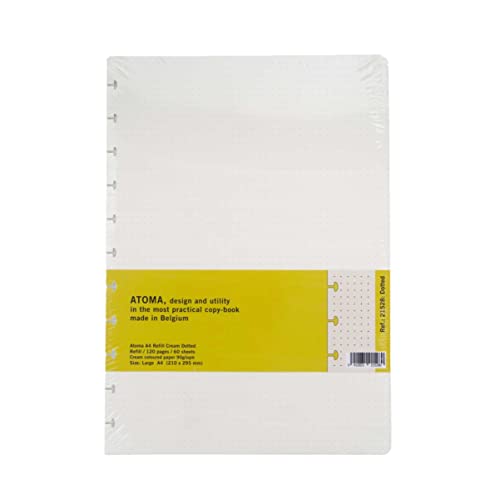 ATOMA Notizpapier DIN A 4, dotted, creme, 60 Blatt, 90 g/qm von ATOMA