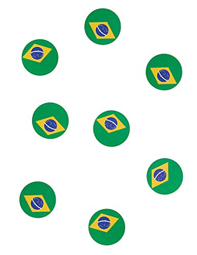 Generique - Tisch-Konfetti - Flagge Brasiliens 18g - Bunt von ATOSA