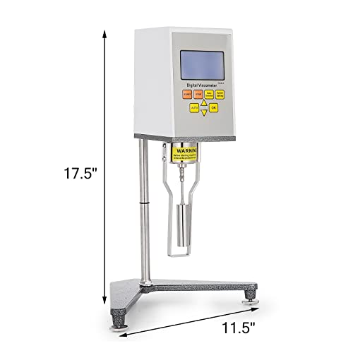 10-1×105 MPA.S Digital-Viskosimeter, NDJ-5S Digital-Rotationsviskositätstester, Digitalanzeige-Rotationsviskosimeter, Tester-Messgerät, Genauigkeit, tragbares Flüssigkeitsviskosimeter(NDJ-9S,Pologne) von AUBEST