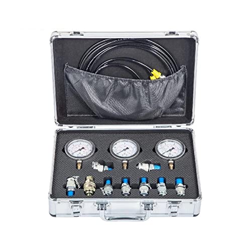 AUBEST 0–60 MPa hydraulisches Manometer-Testkit mit tragbarem Fall, Digitale Manometer-Messinstrumente for Bagger von AUBEST