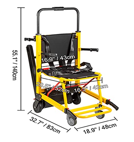 AUBEST Elektrischer Rollstuhl for Treppensteigen Treppenlift-Sessellift auf und ab Elektrischer Treppenrollstuhl for Behinderte(Yellow) von AUBEST