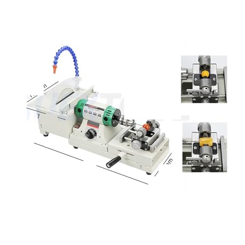 Schmuckpolierer, Jade Stein Schleifmaschine Desktop Polierwerkzeu Haushaltsschneider Holz Bohr-/Schnitzmaschine Runde Perlen Tischkreissä(Jade Stone Set) von AUBEST