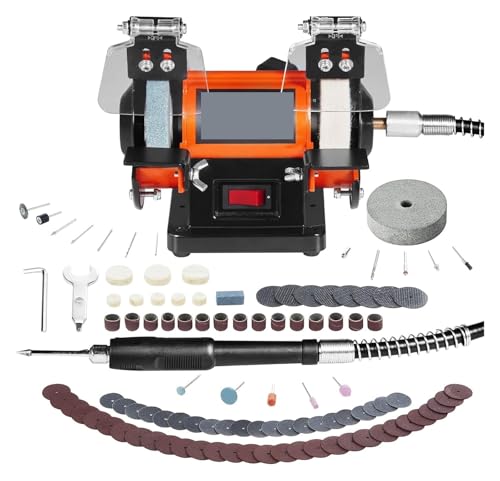 Schmuckpolierer, Tisch-Pufferpolierer, Tisch-Pufferschleifer, Polier- und Poliermaschine for Metall/Schmuck/Holz/Jade/Kunststoff/Silber von AUBEST