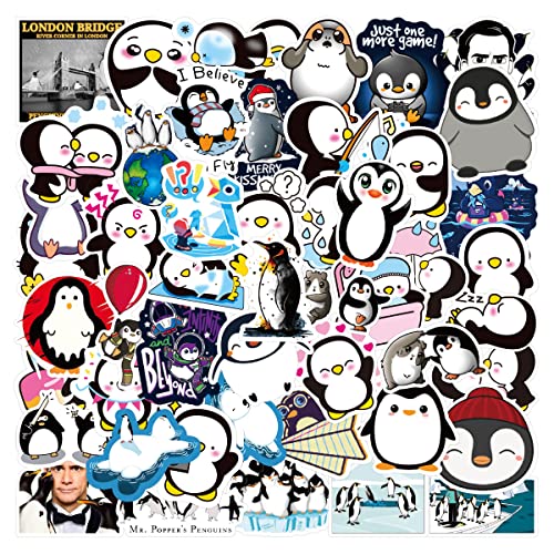 AUCEKO Tiere Pinguin Sticker Set 100 Stück, Niedliche Pinguin Ästhetische Aufkleber für Teens Mädchen Kinder Auszeichnung Aufkleber für Fahrrad Koffer Helm Laptop Skateboard Auto Motorrad von AUCEKO