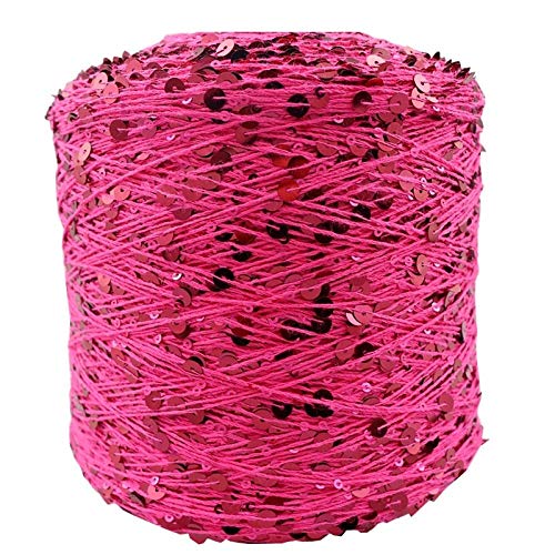 Baumwollgarn Für Häkeln 50G / Ball / 140M Baumwollgarn 6 / 3Mm Spezielles Paillettengarn Bekleidungszubehör Puppenstrickgarn-15_8Pcs von AUFWH