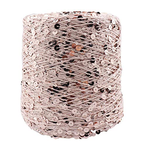 Baumwollgarn Für Häkeln 50G / Ball / 140M Baumwollgarn 6 / 3Mm Spezielles Paillettengarn Bekleidungszubehör Puppenstrickgarn-33_8Pcs von AUFWH