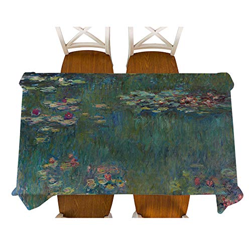 Tisch Decken Monet-Sur-Seine Dekorative Malerei wasserdichte Leinentischdecke Dicke Rechteckige Esstischabdeckung Couchtischdecke-08_100 * 140 cm von AUFWH