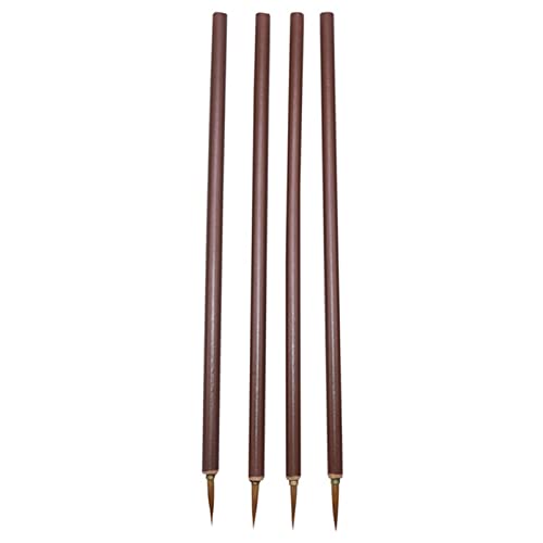 AULISHUO Pinsel 5 stücke Schwarze große Haken Linie Stift aquarell Pinsel chinesische Kalligraphie künstler Kunst Student Lernen Stationery malerei Tool Ölfarben Pinsel(5 Pcs Large Brown) von AULISHUO