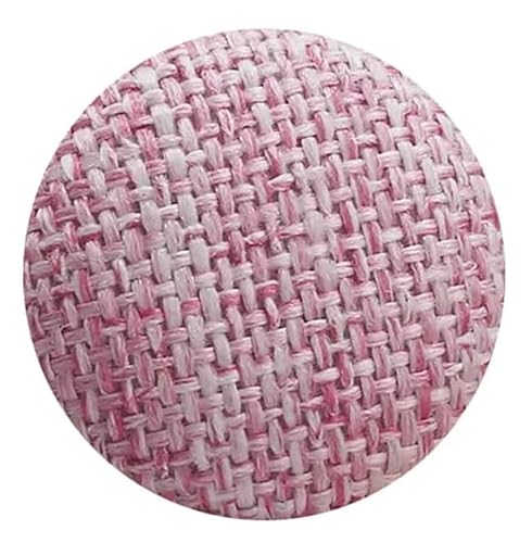 AUNANGLJSCS Knöpfe für Nähen von Knöpfen aus Kunstharz Knöpfe for Nähen, 6 Stück, mit Stoff überzogene Knöpfe, Metallknöpfe(Pink,15mm) von AUNANGLJSCS