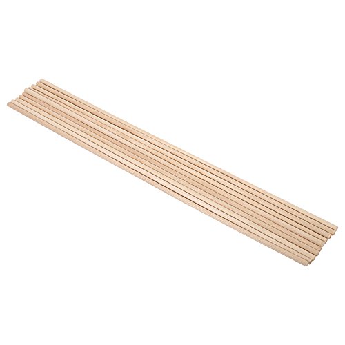 AUNMAS 10 Stück Holzstäbchen, Weißbirke Bastel-Sticks DIY Kunsthandwerk aus Holz Sticks Dübel Pfahlstangen Süßholz Holz Werkzeug(4MM*30CM) von AUNMAS