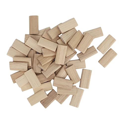 AUNMAS 50pcs Buchenholzholz Domino Tenon Stoppper Präzise, ​​um Holzmöbel Spleißanschluss für Holz zu Machen, Geeignet für Möbelnähte und die Kabinettsherstellung von AUNMAS