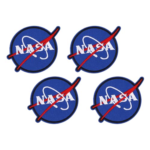 Gestickte Aufnäher Im NASA-Stil, 8 Stück, für Kleidungsdekoration, Baumwoll-Applikationen, Nähaufkleber für Jacken und T-Shirts, 12 X 9 Cm, Aufnäher für Kleidung, Zum Aufbügeln von AUNMAS