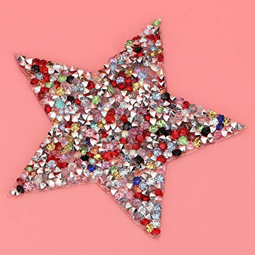 Strass-Stern-Applikation, Atemberaubender Aufnäher Zum Aufbügeln für Kleider, Schuhe, Taschen, Hüte, 10 Stück, Verzierung für Hochzeitskleider, Schuhe, Bekleidungszubehör (8 cm von AUNMAS