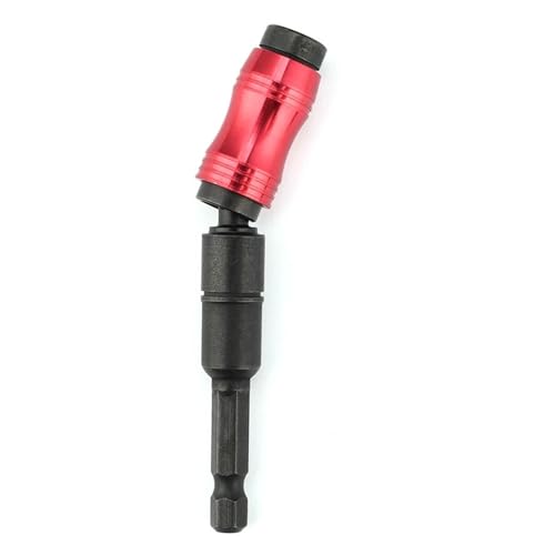 1/4 "Hex Shank Magnetic Pivoting Screw Drill Tip 88/145mm Quick Change Locking Bit Holder Woodworking Hand Tool Extension Rod AUOQKQUT(Black-Red 88mm) von AUOQKQUT