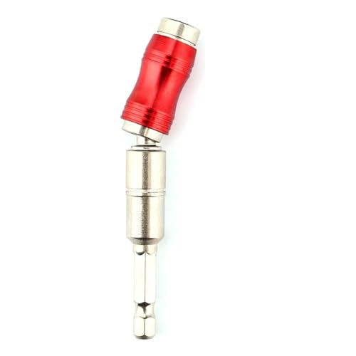 1/4 "Hex Shank Magnetic Pivoting Screw Drill Tip 88/145mm Quick Change Locking Bit Holder Woodworking Hand Tool Extension Rod AUOQKQUT(Silver-Red 88mm) von AUOQKQUT