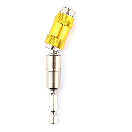 1/4 "Hex Shank Magnetic Pivoting Screw Drill Tip 88/145mm Quick Change Locking Bit Holder Woodworking Hand Tool Extension Rod AUOQKQUT(Silver-Yellow 88mm) von AUOQKQUT