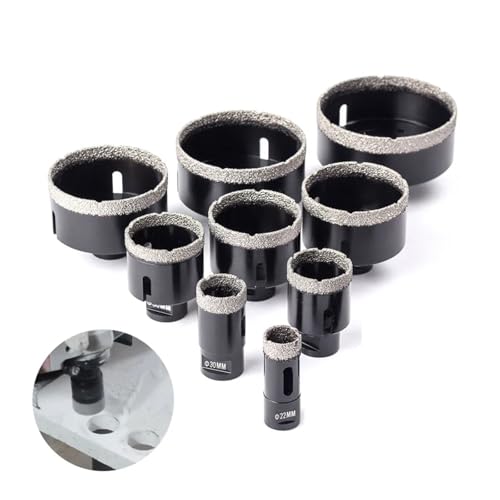 1Pcs 6-130mm M14 Thread Vacuum Dry Brazed Diamond Drilling Core Bit For Ceramic Tile Granite Marble Punch Hole Saw Drill Bits AUOQKQUT(100mm) von AUOQKQUT