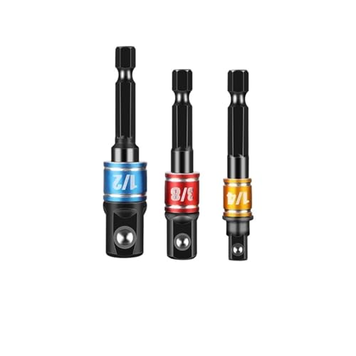 1pcs 105 Degree Angle Screwdriver Set Socket Holder Adapter Adjustable Drill Bits 1/4" Connecting Rod Drill Bit Screw Driver AUOQKQUT(3pcs Black) von AUOQKQUT