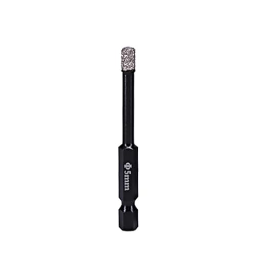 5-16mm Hexagonal Shank Brazed Dry Ceramic Tile Drill Bit Marble Granite Vitrified Tile Hole Opener Diamond Drill Bit AUOQKQUT(5mm) von AUOQKQUT