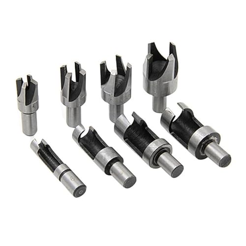 8pcs Wood Cutter Claw Cylinder Tenon Drill Bit Set Straight Tapered Woodworking Cork Drill Bit Knife Cutting Tool AUOQKQUT von AUOQKQUT