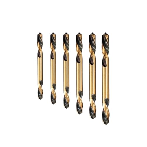 Auger Bit Double-headed Double-edged Metal Stainless Steel with Cobalt Ultrahard Iron Drill Steel Plate Iron Carpentry Drill Bit AUOQKQUT(6pcs) von AUOQKQUT