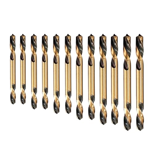 Auger Bit Double-headed Double-edged Metal Stainless Steel with Cobalt Ultrahard Iron Drill Steel Plate Iron Carpentry Drill Bit AUOQKQUT(6pcs 2set) von AUOQKQUT