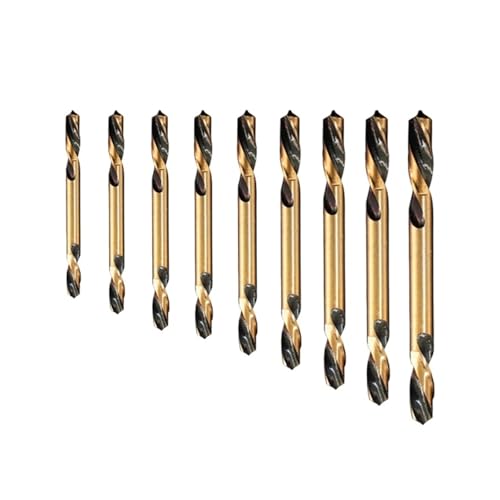 Auger Bit Double-headed Double-edged Metal Stainless Steel with Cobalt Ultrahard Iron Drill Steel Plate Iron Carpentry Drill Bit AUOQKQUT(9pcs) von AUOQKQUT