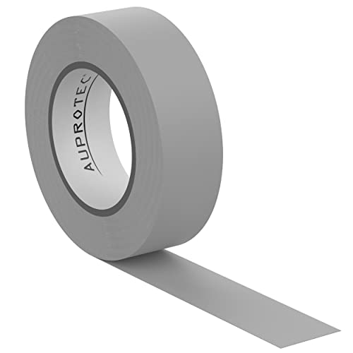 AUPROTEC 1x Isolierband grau 15mm x 10m VDE Isoband PVC Elektriker Klebeband DIN EN 60454-3-1 von AUPROTEC