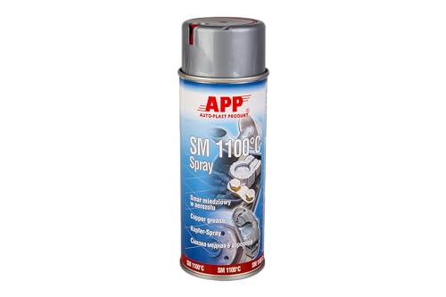 APP SC 1200 Keramikspray | Keramikpaste Spray - Pastenkonsistenz, enthält Keramikpartikel | Hitzebeständig Schmieröl: von -40°C bis +1200°C | Beständig gegen Wasser, Chemikalien, Wetter | 400 ml von AUTO-PLAST PRODUKT