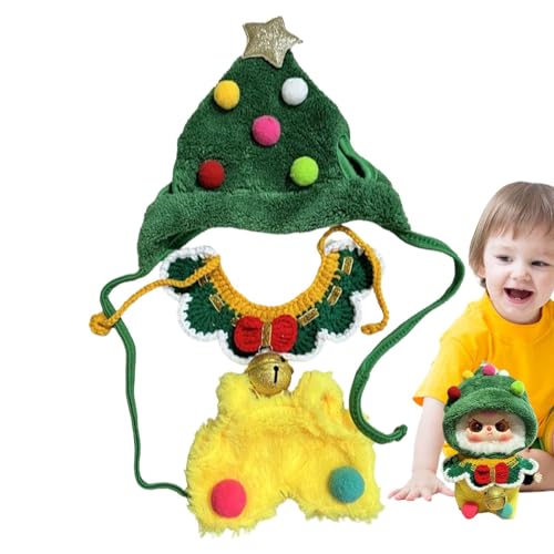 AUTOECHO Puppenkleider, Figur Puppe Outfit Weihnachten Themed Kleidung, Mode Chic Puppe Anzug Sammlerstück Puppenkleidung für Mädchen Erwachsene von AUTOECHO