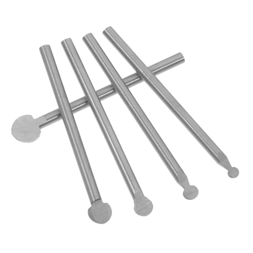 5 Teiliges Bohrer Aluminium Polierset Senker Bit Fräser Abflachungsbit Senker Bit Holzstopfenschneider Runder Bohrer Broca Forstner Oberflächenfräser Stahl Silber AUTSUPPL von AUTSUPPL