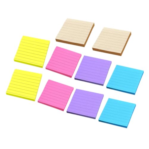 AUTSUPPL 10 Bücher Bezaubernde Notizblöcke Multifunktionale Klebezettel Tragbare Notizzettel Für Studenten Sticky Notes Pastellfarben 50 Blatt/Buch von AUTSUPPL