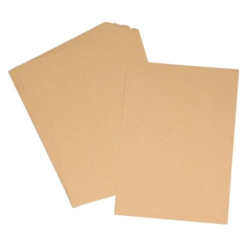 AUTSUPPL 100 Blatt A4 Kraftpapier Blanko Retro Schreibpapier Vintage Briefpapier Recycelbar Hochwertige Qualität Ideal Für Bastelprojekte Und Schreibwaren von AUTSUPPL