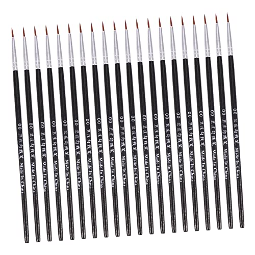 AUTSUPPL 100st 00 Hookline-Stift Linerpinsel Zum Malen Nailart-Liner-Pinsel Aquarellpinsel Miniatur-malpinsel Pinsel Für Ölfarbe Feiner Detaillierungspinsel Miniaturkunst Black Holz von AUTSUPPL