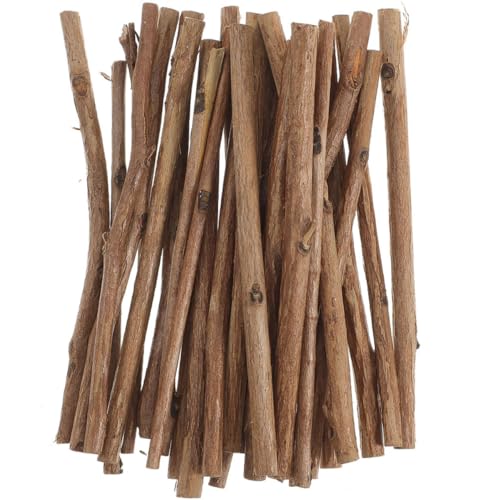 AUTSUPPL 150Pcs Handgefertigte Mal-Requisiten Holzstäbe bastelstöcke selber machen Modellbauzweige Hobbyzweige basteln Holzstöcke selber machen Zweige stecken Holzstöcke bauen hölzern Brown von AUTSUPPL