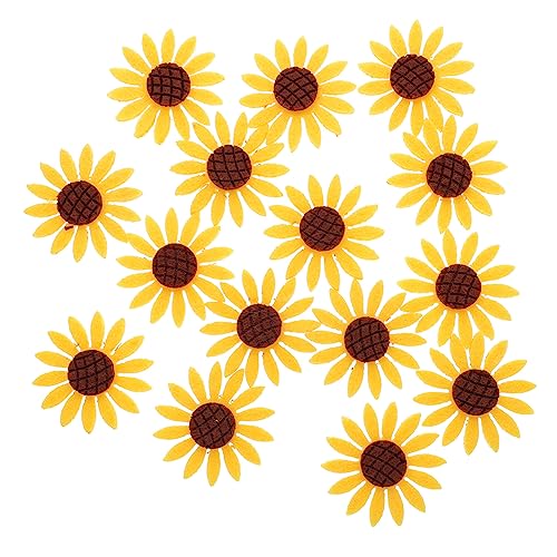 AUTSUPPL 15Stücke Sonnenblumen Applikationen DIY Stoff Patches für Kopfschmuck und Bekleidung Handgemachte Accessoires zur Verschönerung und Reparatur von Kleidung AUTSUPPL 15Stücke Sonnenblumen Applikationen DIY Stoff Patches für Kopfschmuck und Bekleidung Handgemachte Accessoires zur Verschönerung und Reparatur von Kleidung von AUTSUPPL