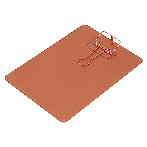 AUTSUPPL 1Stk A5 Notiz Papier-Klemmbrett Klemmbrett-Portfolio Roségoldenes Klemmbrett Metallordner klemmmarkise Klemmbrett Edelstahl a5 Zwischenablage Rostfreier Stahl von AUTSUPPL