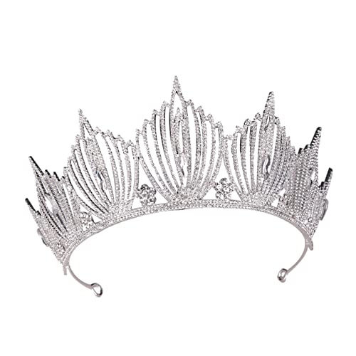 AUTSUPPL 1stk Haarschmuck Prinzessin Bankett Alte Königin Feen-tiara Strass-krone Hochzeit Kopfschmuck Stirnband Hochzeits-tiara Kopfbedeckungen Für Die Braut Strass-stirnband Strass-tiara von AUTSUPPL